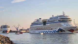 Flottentreff AIDAmar und AIDAdiva in Warnemünde  21092024 [upl. by Acinor]