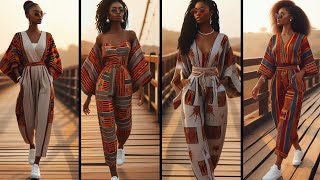 2024 MUST HAVE KENTE INSPIRED JUMP SUIT  AFRICAN STYLE INSPIRATION FOR JUMP SUIT DESIGNS [upl. by Sukul]