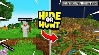 Minecraft Hide or Hunt but a TORNADO Chases Us [upl. by Ahsiram]