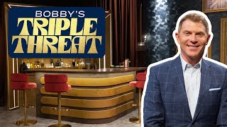 Tour the Set with Bobby Flay  Bobbys Triple Threat  Food Network [upl. by Onez]