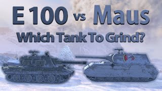 WOT Blitz Face Off  E 100 vs Maus [upl. by Aiyekal]