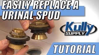 How to easily replace a Urinal Spud with a Spud Wrench  KullySupplycom [upl. by Noyrb]