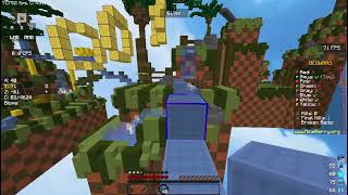 Minecraft Bedwars on Mineberry Server  Minecraft Bedwars [upl. by Oinotnaocram]