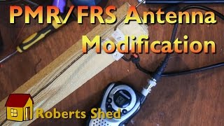 Modifiing a PMR or FRS radio antenna for better receive performance [upl. by Olyhs]