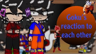 Goku’s Reaction to each other English 🇺🇸عربي 🇩🇿 dragon ball Xgacha [upl. by Braden]