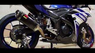 YAMAHA R25 with MARCHESINI LIGHT SERIES BLUE  ONE3MOTOSHOP [upl. by Vernice626]