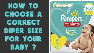 Comparing Pampers Diaper Sizes What Size Diaper To Pick Up For A New Baby  Diaper Size Tips [upl. by Aiva]