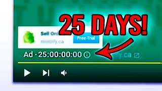 A 25 DAY UNSKIPPABLE Ad On YouTube [upl. by Padegs]