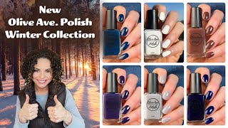 New Olive Ave Polish Winter Nail Polish Collection  Review with comparisons [upl. by Jard]