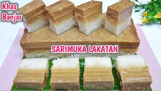 Laris Manis Di Bulan Puasa‼️Sarimuka Lakatan Khas Banjar  Resep Kue Basah Ketan Srikaya Gula Merah [upl. by Amalita40]