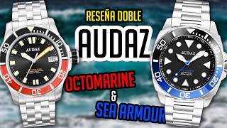 Reseña Doble AUDAZ OCTOMARINE amp SEA ARMOUR Duelo de Relojes de Buceo  ¿Cuál Será Tu Favorito [upl. by Rob]