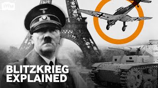 Blitzkrieg tactics explained  How Hitler invaded France WW2 [upl. by Ynabe]