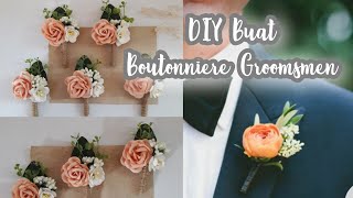 Mudah dan Simple Buat Boutonniere sendiri yuk [upl. by Alorac]