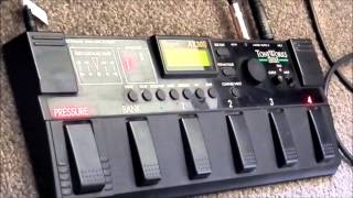 Korg AX30B Bass multieffects played with Squier IV [upl. by Eerac]