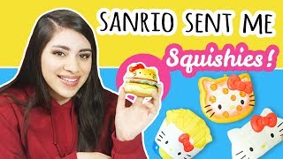 Sanrio Sent Me Squishies  My First Squishy Package [upl. by Ellerad]