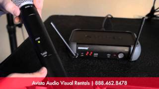 Resyncing Shure PGX Handheld Microphone Wireless Microphone Rentals San Francisco [upl. by Arleyne763]