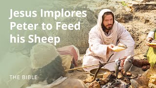 John 21 Jesus Christ Implores Peter to quotFeed My Sheepquot  The Bible [upl. by Analah]