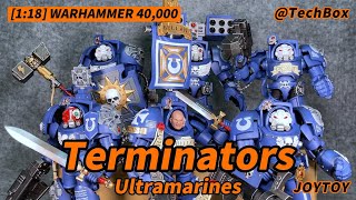 Joytoy Warhammer 40K Ultramarines Terminators 118 scale action figure [upl. by Hortensia]