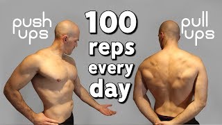 100 Push Ups amp Pull Ups A Day For 30 Days  Results  Method [upl. by Alaaj119]