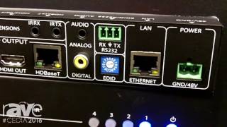 CEDIA 2016 AV Proconnect Shows SW411SUHD HDBaseT Extender [upl. by Eetnuahs]