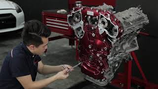 Nissan GTR R35 Engine Restoration by Hanz Autoworks [upl. by Rollin]