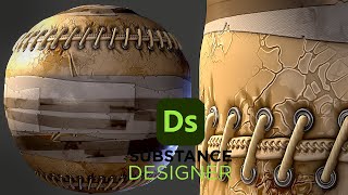 Stylized Leather Fabric  Substance 3D Designer [upl. by Eliseo183]