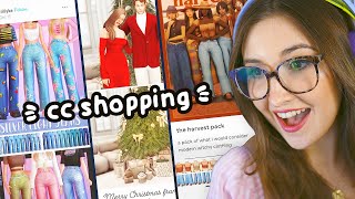 CC SHOPPING SPREE IN THE SIMS 4 🛍️ [upl. by Eugilegna440]