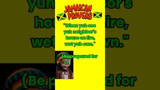 Jamaican Proverbs 🇯🇲🇯🇲🇯🇲 and their meanings 🕶️🏝️ jamaica shorts [upl. by Atiekahs74]