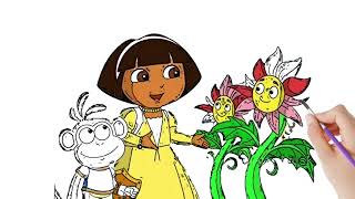 Dora fairytale adventure drawing [upl. by Becca]