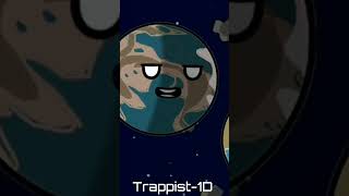 The Earth meets Trappist1D and Trappist1E sneak peak space solarballs spaceballs planets [upl. by Aser]