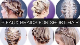 6 Different Faux Braids For Short Hair  Milabu [upl. by Ardnic]