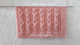 Gönül Yolu Örgü Modeli Bayan Yelek Örneği  Knitting Patterns  253 [upl. by Yrot]