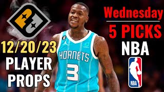 PRIZEPICKS NBA WEDNESDAY 1220 CORE PLAYER PROPS [upl. by Euqinahc]