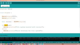 ESP8266 Arduino Mounting the SPIFFS file system [upl. by Luhe725]