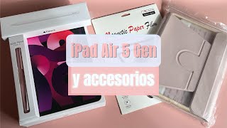 Unboxing iPad Air 5 Gen  Rosa  64GB Wifi  Accesorios  Setup [upl. by Coulter959]