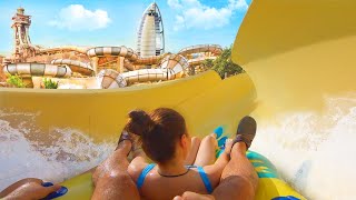 DUBAI CRAZIEST WATER PARK  Wild Wadi Waterpark 2019 [upl. by Latsryc]