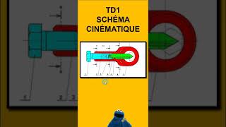 SCHÉMA CINÉMATIQUE TD1 SHORT Casse écrou [upl. by Carolan]