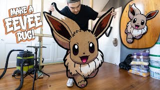 CUSTOM EEVEE RUG  Full Tufting Process  Make A Custom Rug [upl. by Gnurt]