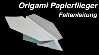 Origami Papierflugzeug Kleiner Vogel  Anleitung Basteln mit Papier  Allerlei Channel [upl. by Ennaeerb]