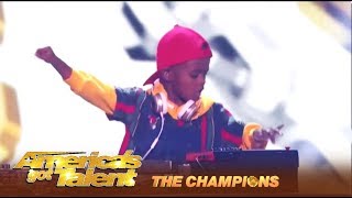 DJ Arch Jr The YOUNGEST DJ In The World Comes To America  Americas Got Talent Champions [upl. by Diogenes]