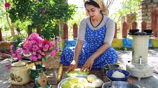 GHATLAMEH Pregnant Mum is Cooking A Traditional old Local BREAD for The Family village [upl. by Walli565]