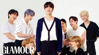 Stray Kids Take a Friendship Test  Glamour [upl. by Solnit]