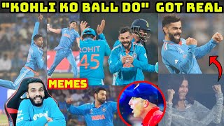 KOHLI WICKET CELEBRATION 😂😂 ROHIT SHARMA BOWLING  IND VS NED 2023 WC [upl. by Sivlek]