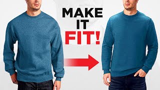 How To Tailor A Sweater To Fit PERFECTLY [upl. by Leikeze]