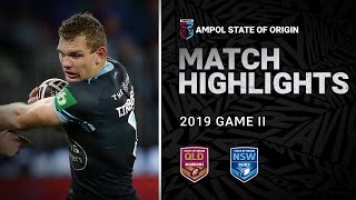 QLD Maroons v NSW Blues Match Highlights  Game II 2019  State of Origin  NRL [upl. by Fleurette]