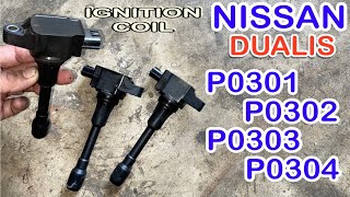 HOW TO REPLACED NISSAN DUALIS IGNITION COIL [upl. by Nevaed]