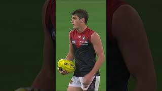 Angus Brayshaw KICKS HIS FIRST AFL GOAL  Round 4 2015 [upl. by Nandor]