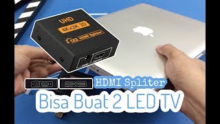 HDMI Splitter  1 Port HDMI Input amp 2 Port HDMI Output UNBOXING  Tutorial [upl. by Marmion152]