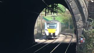 Thameslink 700011 passing Hadley Wood [upl. by Cherin]