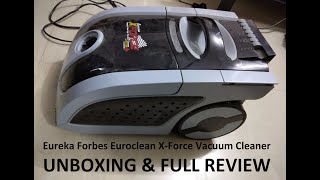 Eureka Forbes Euroclean XForce Vacuum Cleaner 1400 Watt Unboxing amp Review for Home amp Car Cleaning [upl. by Kaliski]